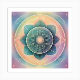 Psychedelic Flower Art Print