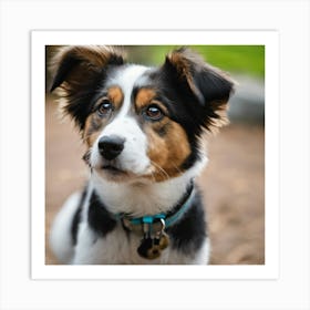 Australian Shepherd Puppy Art Print