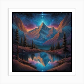 Shining Mountain Art Print