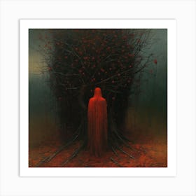 'The Red Tree' Art Print