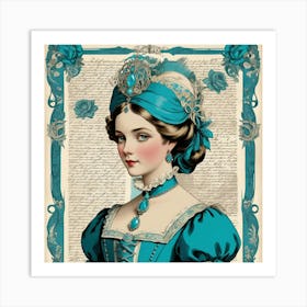 Victorian Lady Art Print