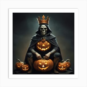 King Of Pumpkins Art Print