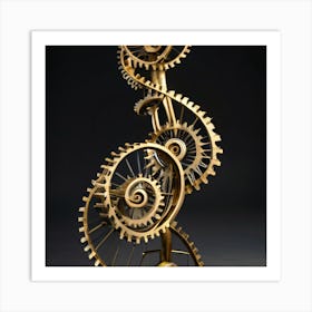 Clockwork Sculpture Art Print