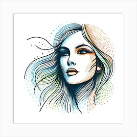 Portrait Of A Woman 21 Art Print