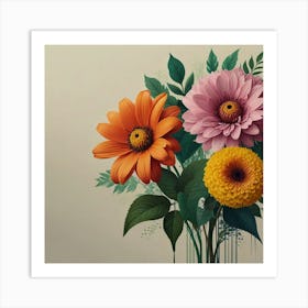 Flowers In A Vase 1 Art Print