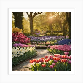 Tulip Garden 8 Art Print