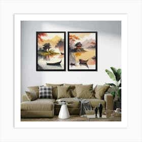 Asian Landscape Art Print