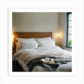 A Photo Of A Double Bed Art Print