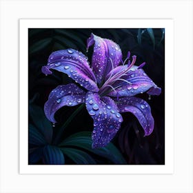 Jeweled Bloom (2) Art Print