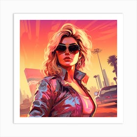 Kate upton Grand Theft Auto V Art Print