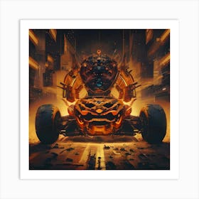 Pumpkin Car (Cyberpunk25) Art Print