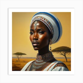 African Woman Art Print