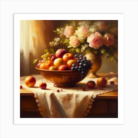 Fruit In A Bowl Art Print