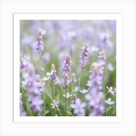 Lavender Flowers Art Print