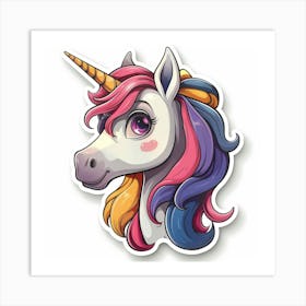 Unicorn Sticker 37 Art Print