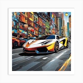 Lamborghini 72 Art Print