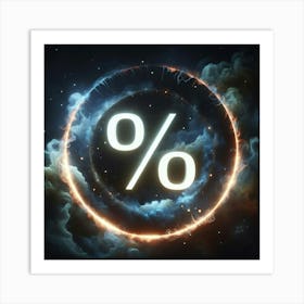 Percentage Sign Art Print