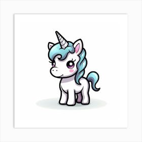 Cute Unicorn 255 Art Print