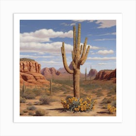 Saguaro Art Print