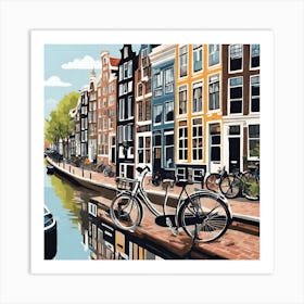 Amsterdam Canals Art Print