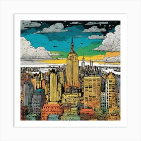 New York City Skyline Art Print