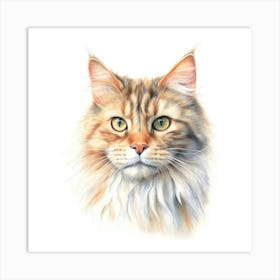 Ragamuffin Cat Portrait 2 Art Print