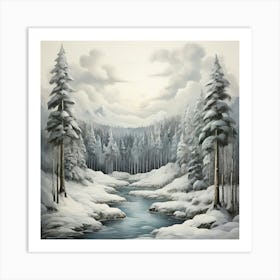 Winter Forest Art Print 1 1 Art Print