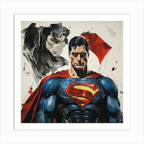 Superman Print Art Print 1 Art Print