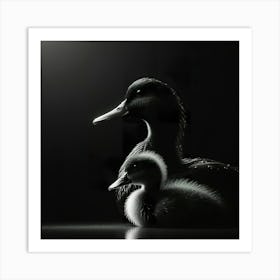 Ducks In The Dark Art Print