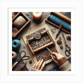 Handcrafts Art Print