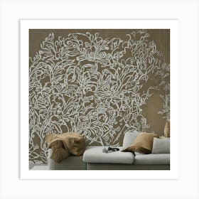 Floral Wall Mural Art Print