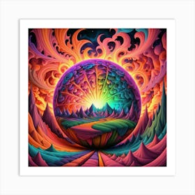 Psychedelic Art Art Print