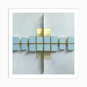 'Blue Squares' Art Print