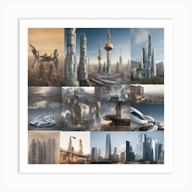 Futuristic Cityscape 16 Art Print