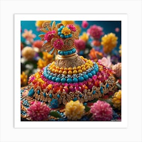 Beaded Hat Art Print