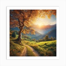 Autumn Landscape Art Print