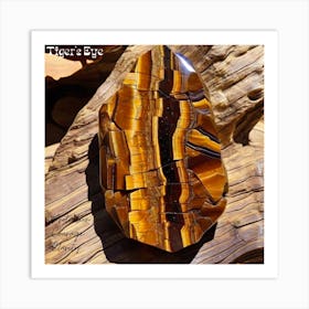 Tiger'S Eye Crystal Art Print