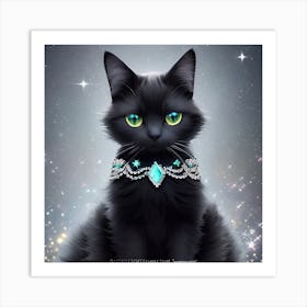 Black Cat 4 Art Print