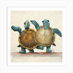 Tangoing Turtles Tea Time Print Art And Wall Art Art Print