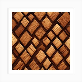 Realistic Wood Flat Surface For Background Use Centered Symmetry Painted Intricate Volumetric L Art Print
