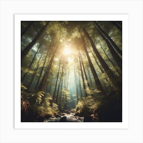 Forest Stream 3 Art Print