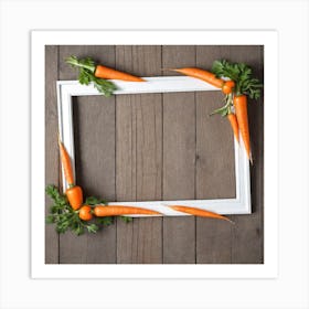 Carrots In A Frame 45 Art Print