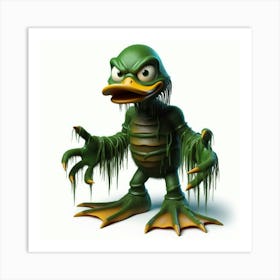 Duck Creature from the Black lagoon 2 Art Print