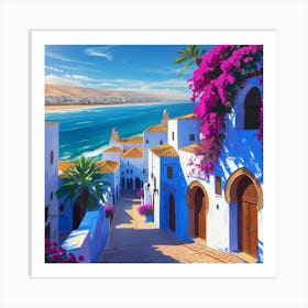 Leonardo Phoenix 10 A Vibrant Digital Artwork Of The Kasbah De 3 Art Print