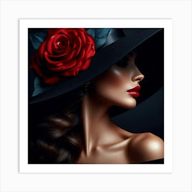 Graceful woman 3 Art Print