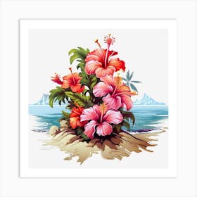 Hibiscus Flower Art Print