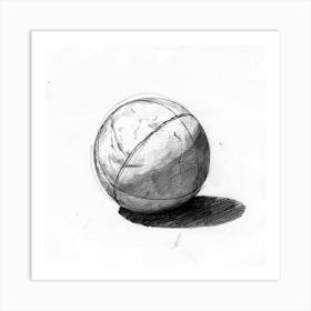 Ball Drawing Art Print