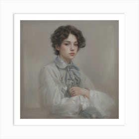 Portrait Of A Young Woman Art Print