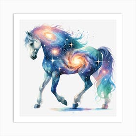 Galaxy Horse 2 Art Print