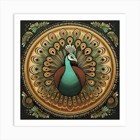 Peacock Art Print